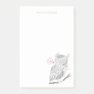 Notes post-it personnalisées de la grande corne Ro