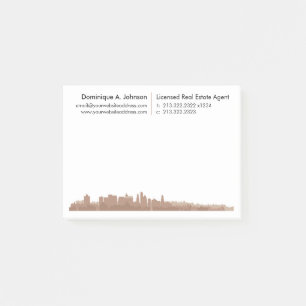 Notes post-it® personnalisées de l'immobilier urba