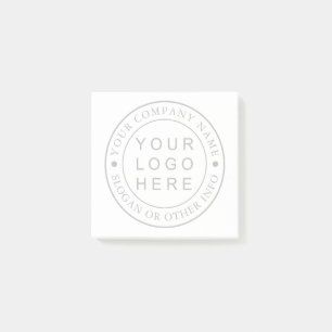 Notes post-it personnalisées du logo d'entreprise