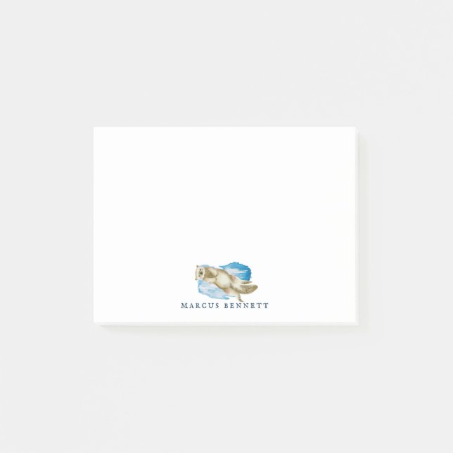 Notes Post-It Personnalisées | Loutre de Mer (Devant)