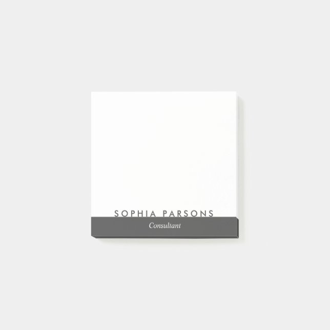 Notes Post-it personnalisées minimalistes modernes (Devant)