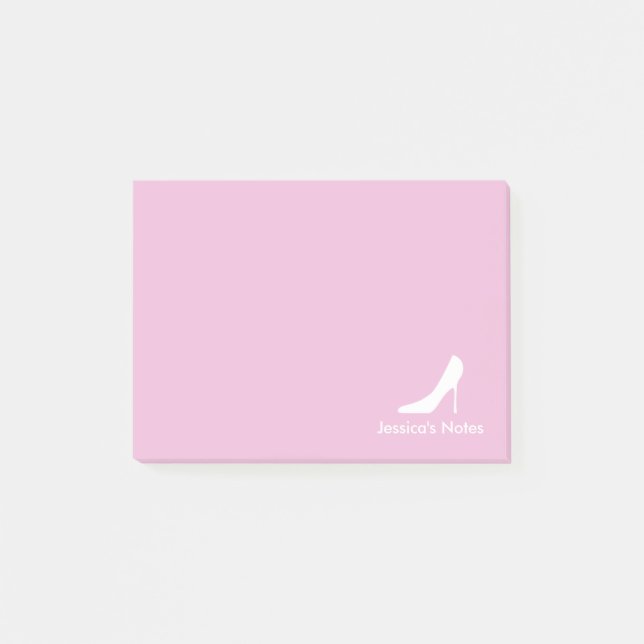 Notes Post-it® personnalisées mode chaussure à tal (Devant)
