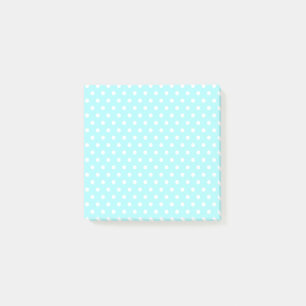 Notes Post-it Pois bleu clair