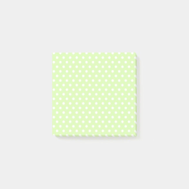 Notes Post-it Pois vert clair (Devant)