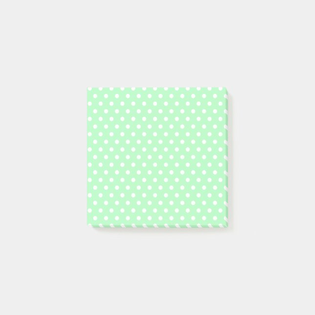 Notes Post-it Pois vert clair (Devant)