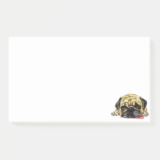 Notes Post-it® pour chien carlin (Devant)