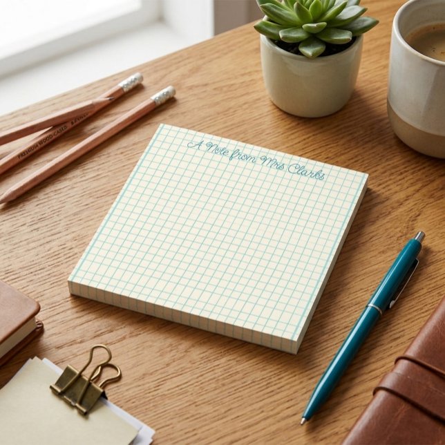 Notes Post-it® pour enseignants à grille personnal (Créateur téléchargé)