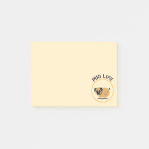 Notes post-it® pour la vie du chien carlin