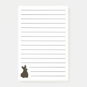 Notes post-it® pour le chien écossais tiré à la ma