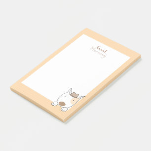 Notes post-it pour le chiot du bon matin