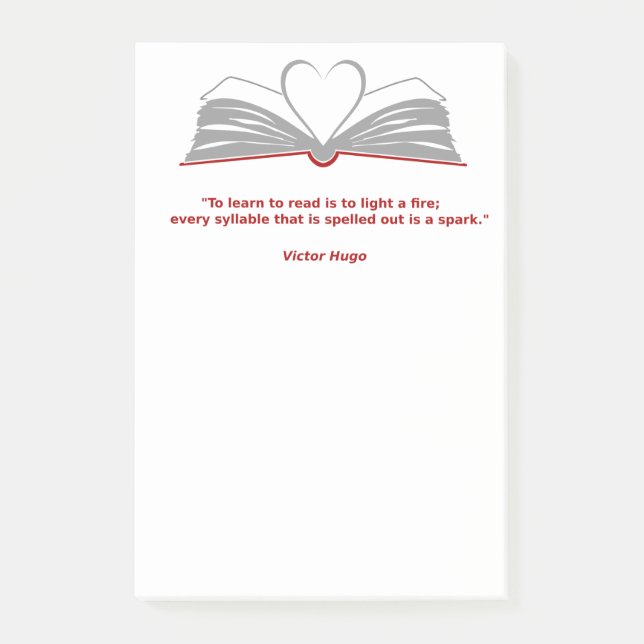 Notes post-it pour les amateurs de livres (Devant)