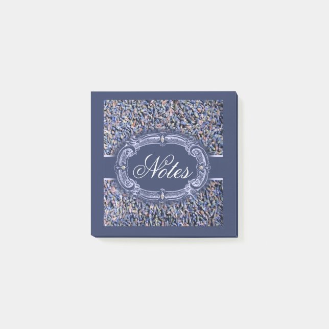 Notes post-it pour les puds de lavande élégants (Devant)