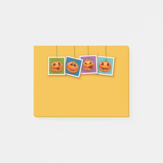 Notes post-it pour l'Halloween Jack-O-Lantern (Devant)