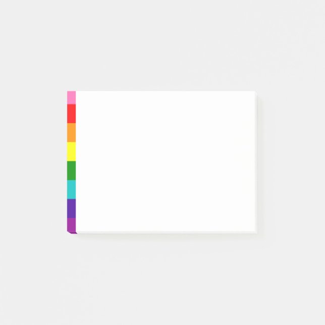 Notes post-it Retro Rainbow 8 Pride (Devant)