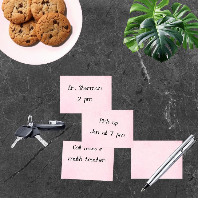 Notes post-it rose doux (Créateur téléchargé)