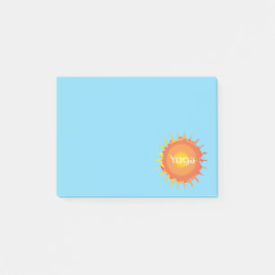 Notes post-it Sun Hot Yoga