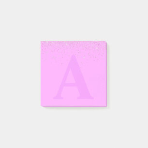 Notes Post-it® sur Parties scintillant rose person