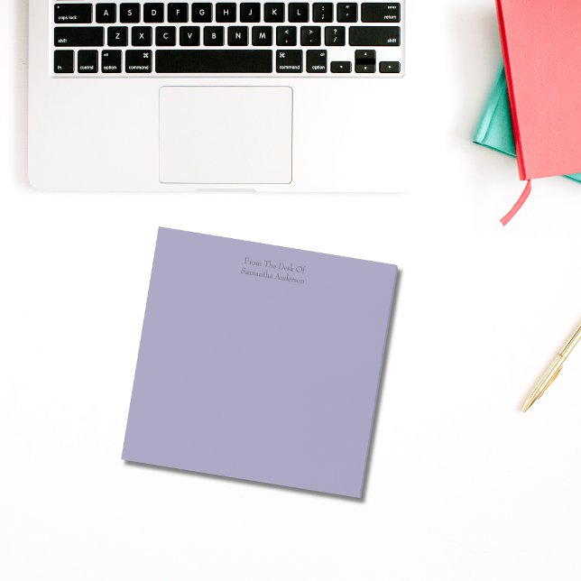 Notes Post-it violettes personnalisées (Personalized Purple post -it -note pads. See our other colors that are available)