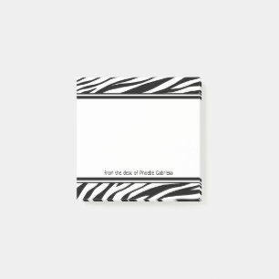 Notes post-it Zebra personnalisées