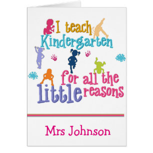 Notes postales personnalisées de l'enseignant