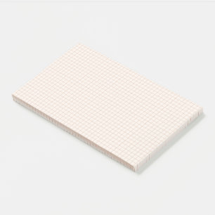 Notes subtiles de post-it de grille neutre