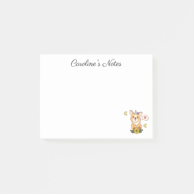 Notes Unicorgi Post-It Cute (Devant)
