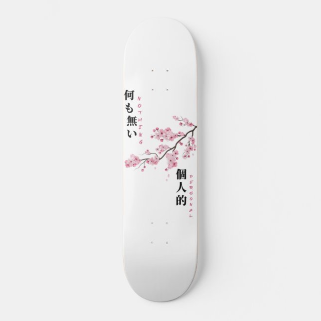 Nothing Personal - Cherry Blossom Skateboard (Recto)