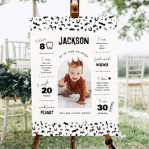Notorieux One Baby Milestone Foam Board