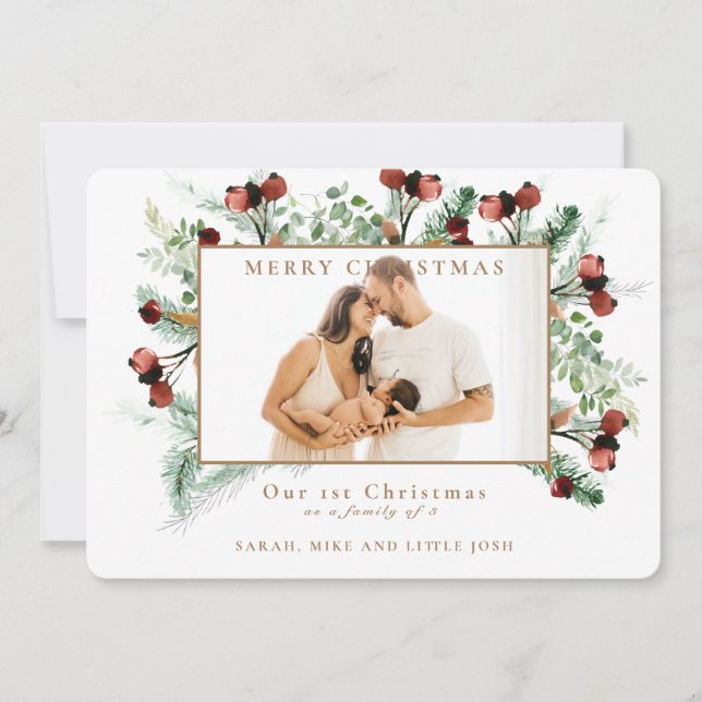 Notre 1er Noël en famille de 3 photos (Devant)