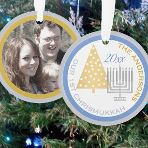 Notre 1ère photo Chrismukkah Menorah Tree Keepsak