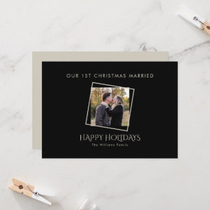 Notre 1ère photo encadrée de Noël Mariée Noir & Ta