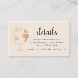 Notre Adventure World Globe Carte Voyage Mariage o