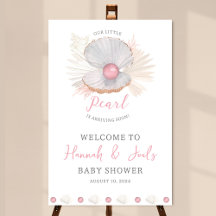 Notre Affiche de bienvenue de Baby shower Little P