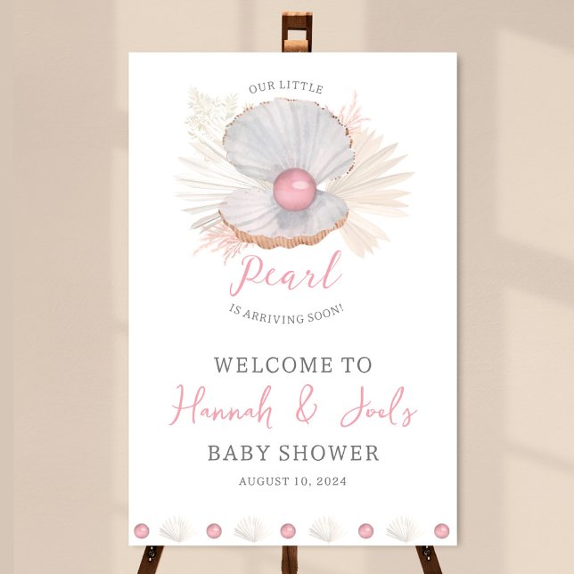Notre Affiche de bienvenue de Baby shower Little P (Créateur téléchargé)