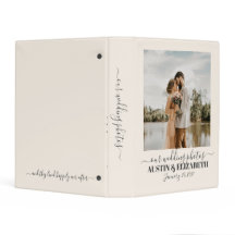 Notre album de photos de mariage souvenir monogram