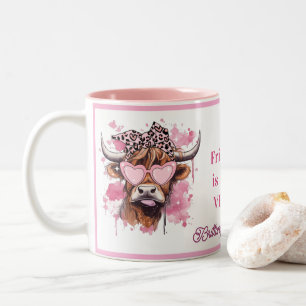 Notre amitié est MOOH-VELOUS Mug de vache Hereford