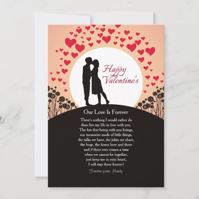 Notre amour est éternel Carte de la Saint-Valentin (Devant)