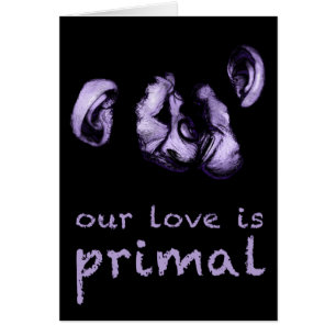 notre amour est primal : baiser les chimpanzés