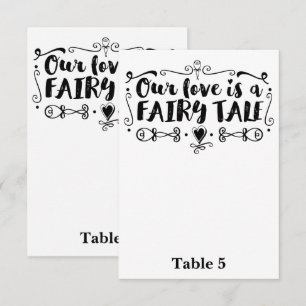 NOTRE AMOUR EST UN CONTE DE FÉES Numéro de table d