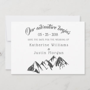 Notre Aventure Commence À Économiser La Date Carte