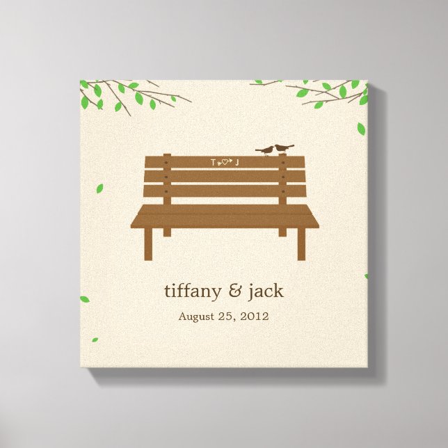 Notre Banc Enveloppé Toile Art (Recto)