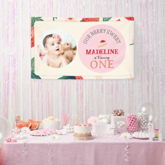 Notre Bannière d'anniversaire Berry Sweet (Fête)