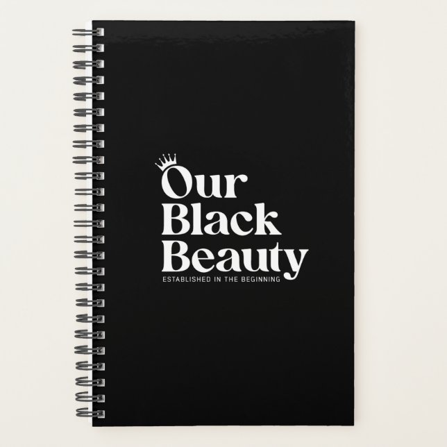 Notre beauté noire - Planificateur (Devant)