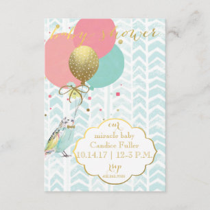 Notre bébé miracle - Invitation à la douche