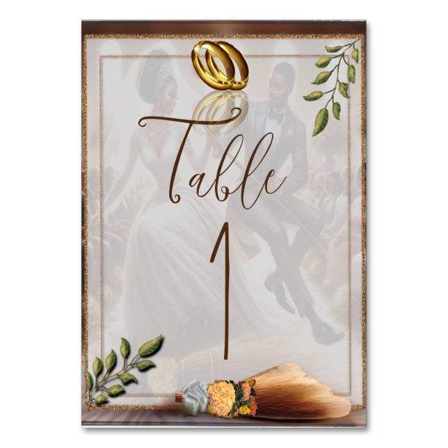 Notre Bliss de jour de mariage Numéro de table (Par défaut)