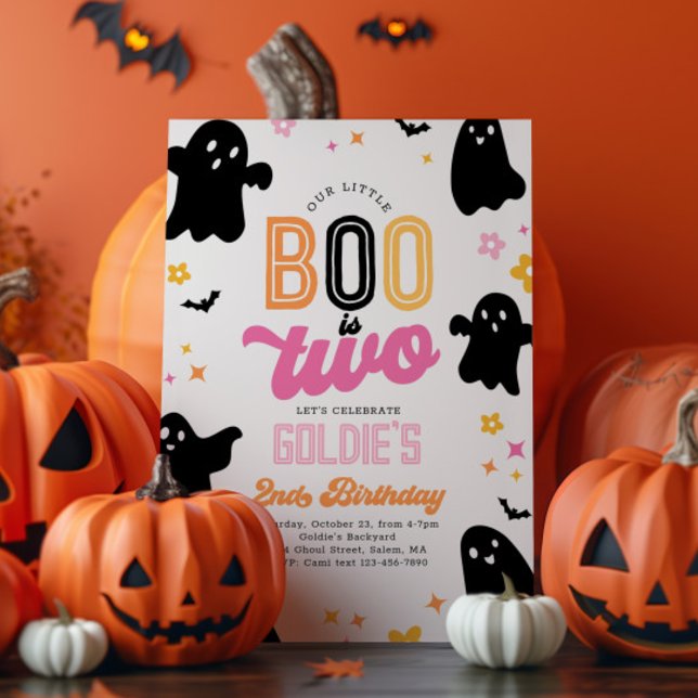 Notre Boo est deux Invitations d'Halloween (Créateur téléchargé)