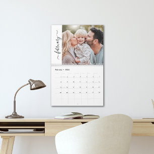 Notre calendrier de photos de famille sur 12 mois