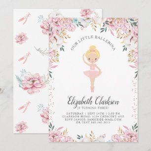 Notre Carte d'Anniversaire Petite Ballerina