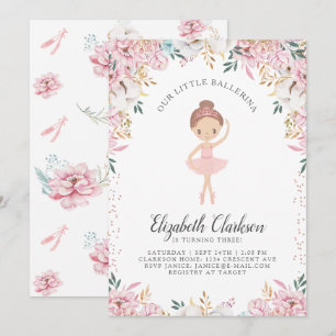 Notre Carte d'Anniversaire Petite Ballerina