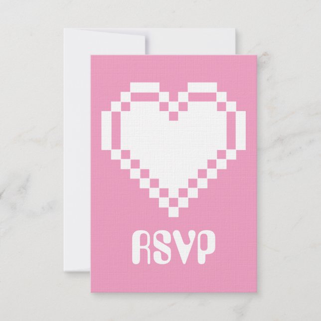 Notre carte de réponse pour Our 8-Bit Hearts en ro (Devant)